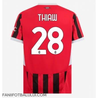 AC Milan Malick Thiaw #28 Tricou Fotbal Replică 2024-25 Barbati Acasa